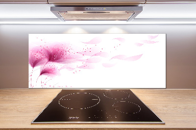 Dekorační panel sklo Růžová květina