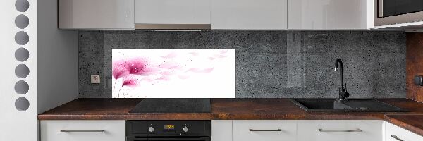 Dekorační panel sklo Růžová květina