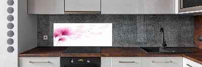 Dekorační panel sklo Růžová květina