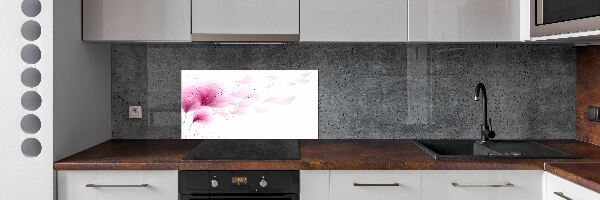 Dekorační panel sklo Růžová květina