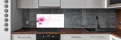 Dekorační panel sklo Růžová květina
