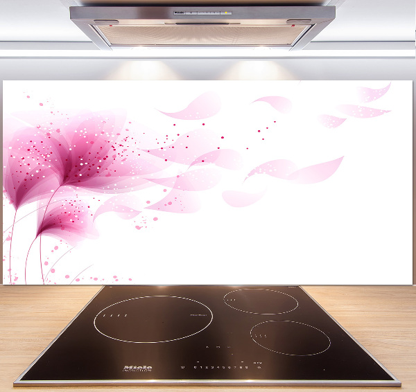 Dekorační panel sklo Růžová květina
