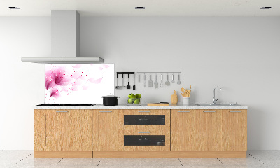 Dekorační panel sklo Růžová květina