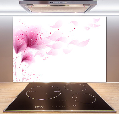 Dekorační panel sklo Růžová květina