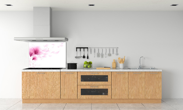 Dekorační panel sklo Růžová květina