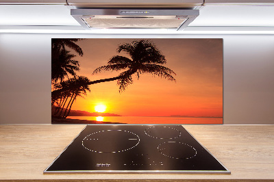 Panel lacobel Západ slunce pláž