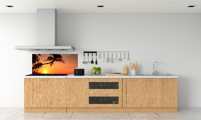 Panel lacobel Západ slunce pláž