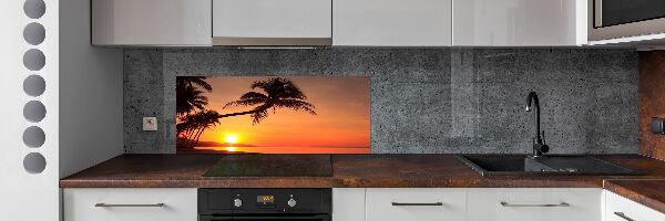 Panel lacobel Západ slunce pláž