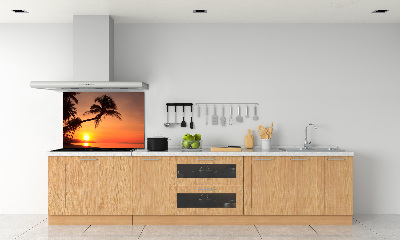 Panel lacobel Západ slunce pláž