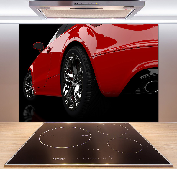 Panel do kuchyně Červené auto