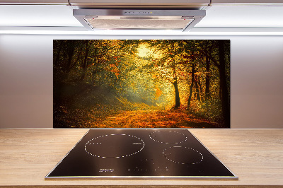 Dekorační panel sklo Podzimní les