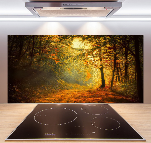 Dekorační panel sklo Podzimní les