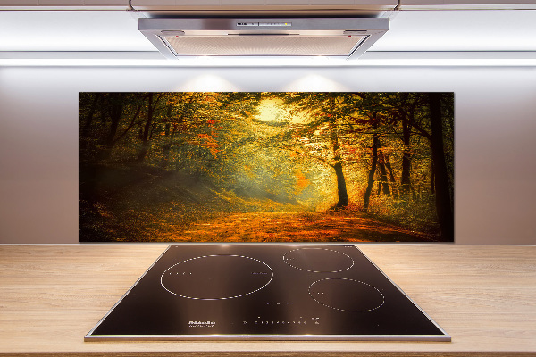 Dekorační panel sklo Podzimní les