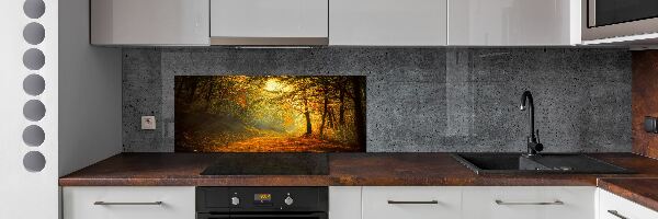 Dekorační panel sklo Podzimní les