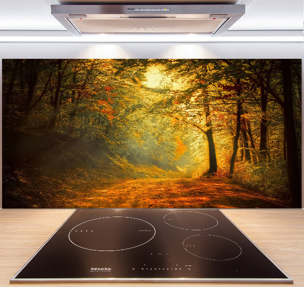 Dekorační panel sklo Podzimní les