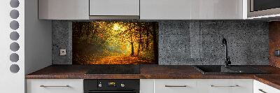 Dekorační panel sklo Podzimní les