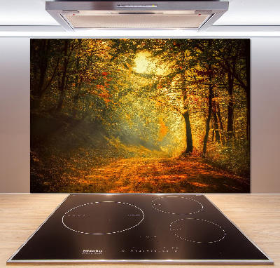 Dekorační panel sklo Podzimní les