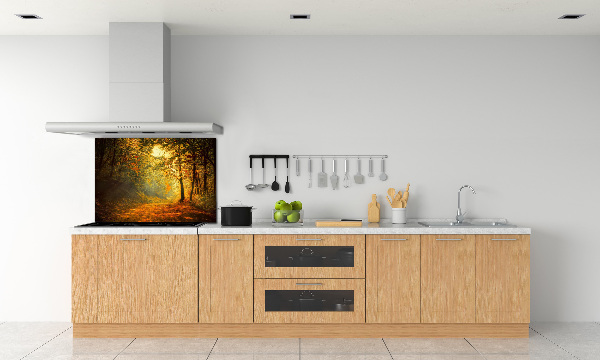 Dekorační panel sklo Podzimní les