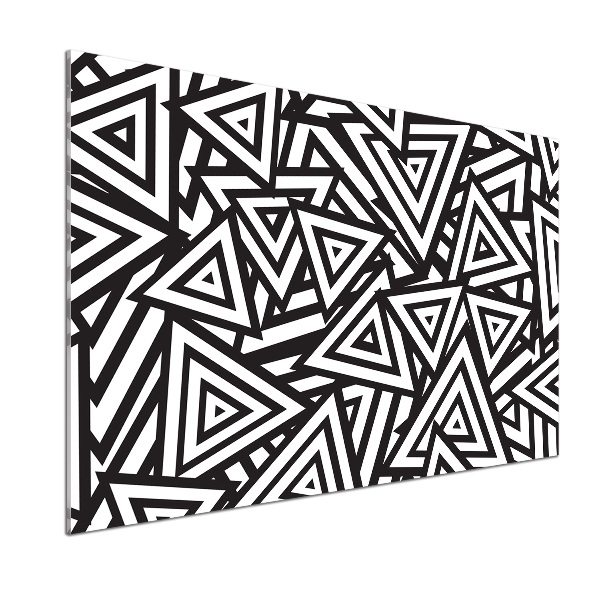 Dekorační panel sklo Trojúhelníky pozadí