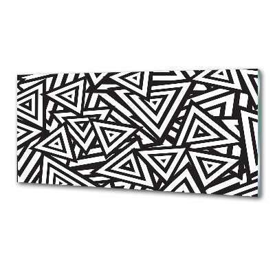Dekorační panel sklo Trojúhelníky pozadí