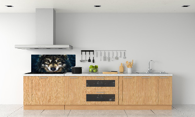 Skleněný panel do kuchyně Vlci