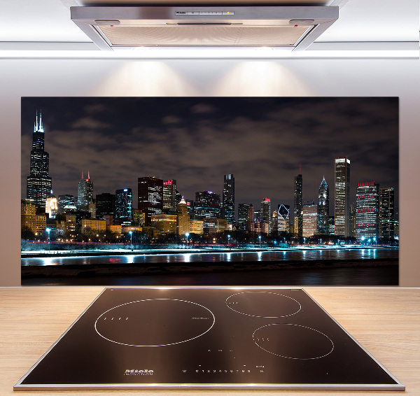 Dekorační panel sklo Noční Chicago