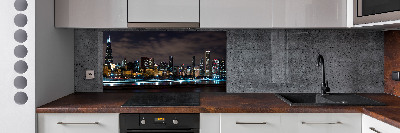 Dekorační panel sklo Noční Chicago