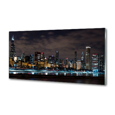 Dekorační panel sklo Noční Chicago