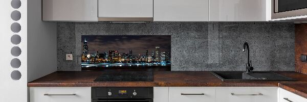 Dekorační panel sklo Noční Chicago