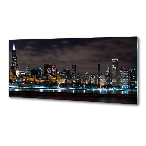 Dekorační panel sklo Noční Chicago