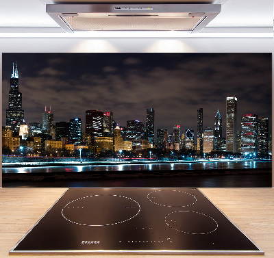Dekorační panel sklo Noční Chicago