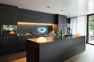 Panel lacobel Ostrov tvar srdce