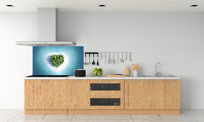 Panel lacobel Ostrov tvar srdce