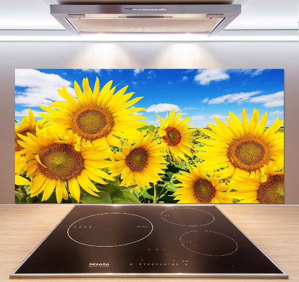 Dekorační panel sklo Slunečníky