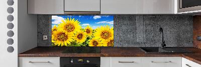 Dekorační panel sklo Slunečníky
