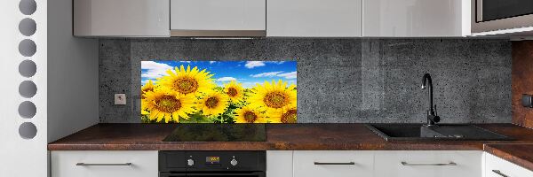 Dekorační panel sklo Slunečníky