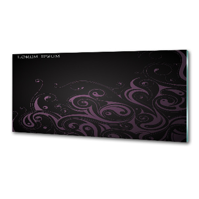 Skleněný panel do kuchynské linky Ornamenty