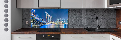 Panel do kuchyně Singapur noc