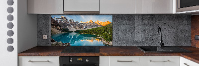 Panel do kuchyně Jezero v horách