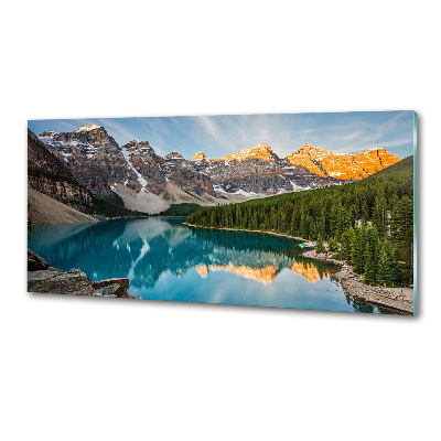 Panel do kuchyně Jezero v horách