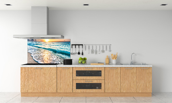 Panel lacobel Západ slunce pláž