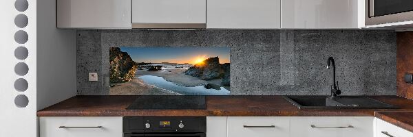 Panel do kuchyně Skály na pláži