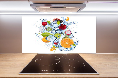 Dekorační panel sklo Ovoce a led