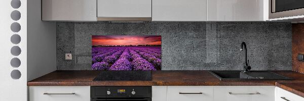 Dekorační panel sklo Pole levandule