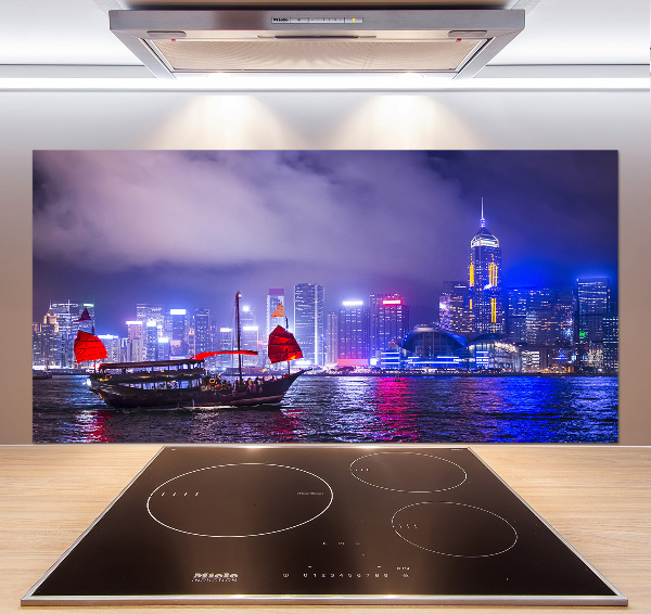 Panel do kuchyně Noční Hongkong