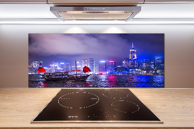 Panel do kuchyně Noční Hongkong