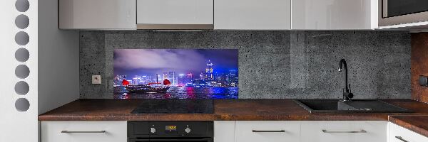 Panel do kuchyně Noční Hongkong