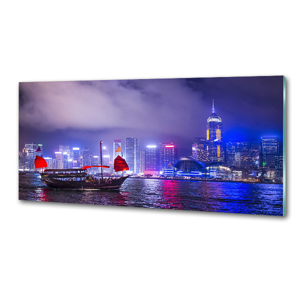 Panel do kuchyně Noční Hongkong