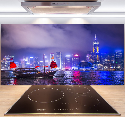 Panel do kuchyně Noční Hongkong
