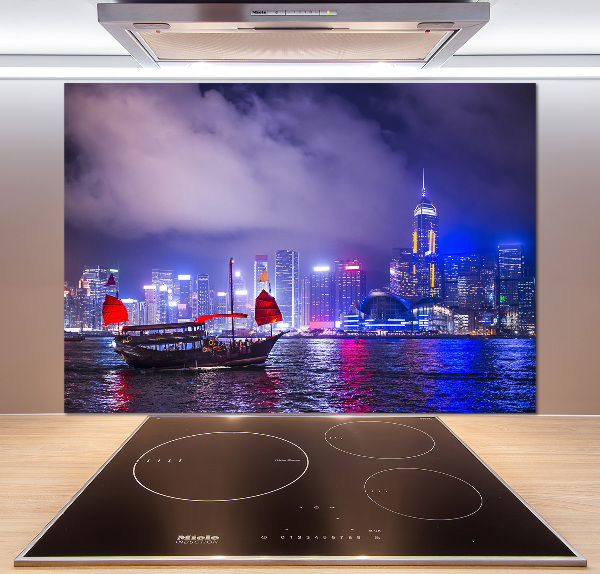 Panel do kuchyně Noční Hongkong